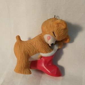 Vintage 1987 Hallmark porcelain "Cinnamon Bear" ornament